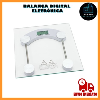 Balança Digital Eletrônica Vidro para Academia e Banheiro - 180kg