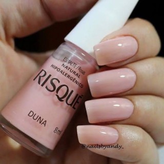 Esmalte Risqué Duna, Rosas Natural - Hipoalergênico 8ml