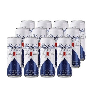 Kit c/ 12 Unid. Cerveja Ultra Lata Sleek Michelob 350 Ml