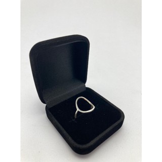 Anel Oval Grande em Prata 925