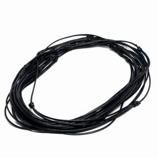Cordão Para Fazer Colar Artesanato Preto Regulável 12 Peças em Oferta na Shopee