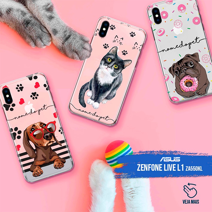 Capa Capinha  - Zenfone Live L1 - ZA550KL - Pets Personalizados