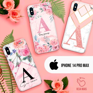 Capa Capinha - iPhone 14 Pro Max - Letra Inicial Personalizada com nome