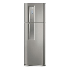 Geladeira Frost Free Electrolux Top Freezer Tf42 Inox Com Freezer 382l 127v