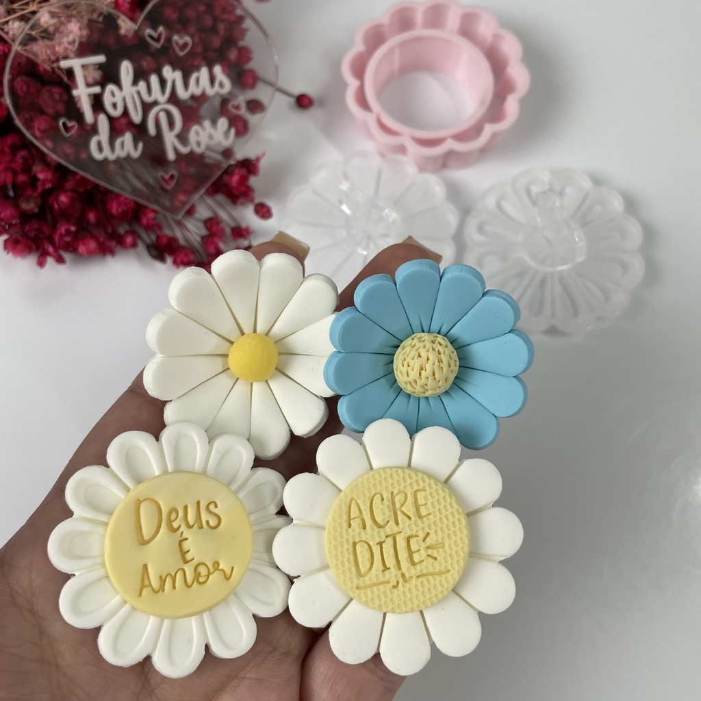 Marcador e Cortador- Flor marcada- 4,5 CM- Cód.754 A6