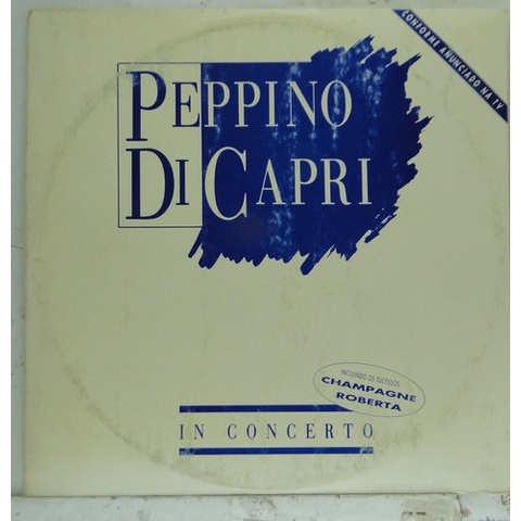 Lp Peppino Di Capri In Concerto 1993 - Álbum Duplo-  Ad056