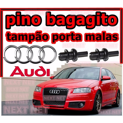 2 Pinos Fixar as Cordinha Alça no Tampão Porta Malas Audi