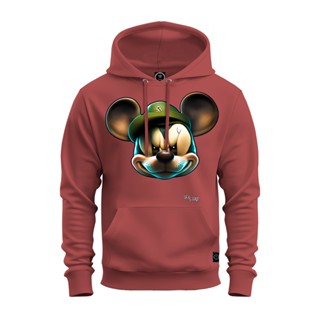 Moletom Premium Unissex Algodão Confortável Estampado Rato Boné