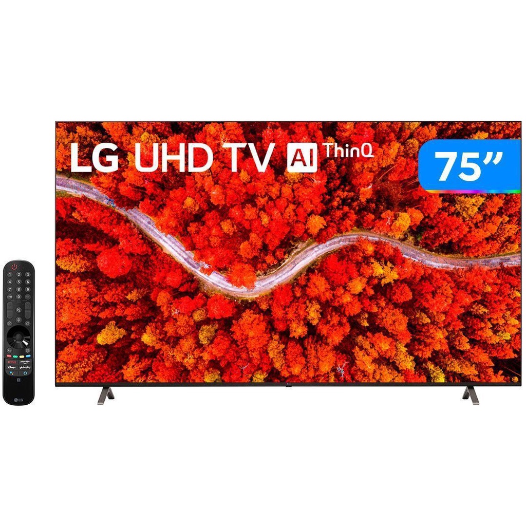 Smart TV LG 75 polegadas com inteligência artificial