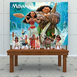 Festa Aniversário Moana Decoração Cenários Kit Prata em Oferta na Shopee