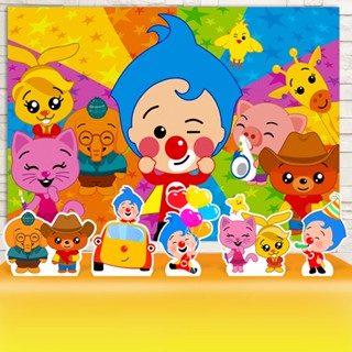 Festa Aniversário Infantil Palhaco Plim Plim Decoração Kit Prata em Oferta na Shopee