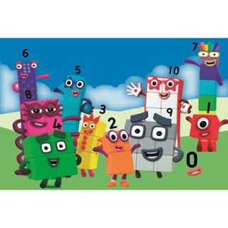Painel Festa Infantil Decoração Numberblocks 1,00x0,65