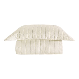 Cobre Leito Luxo Colcha Solteiro com Porta Travesseiro Matelassê Percal 300 fios - Marfim em Oferta na Shopee