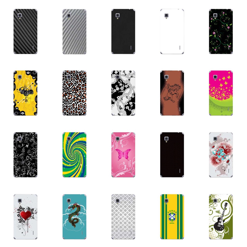 Capa Adesivo Skin349 a 368 Verso Para Lg Optimus G E977