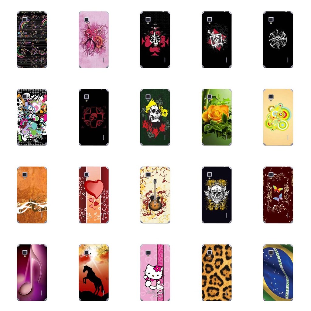 Capa Adesivo Skin006 a 628 Verso Para Lg Optimus G E977