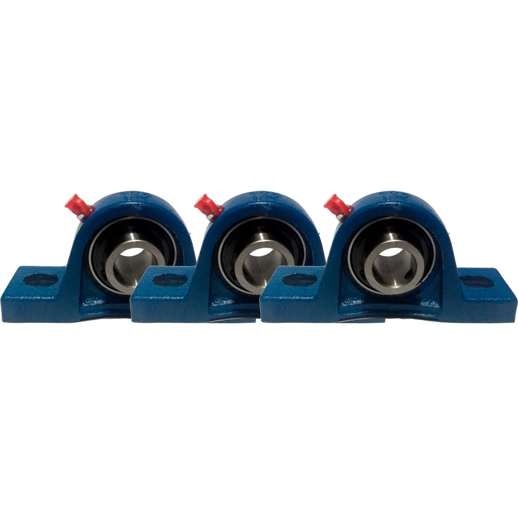 03 Mancais Pedestal com Rolamento UCP 207 Para Eixo de 35mm