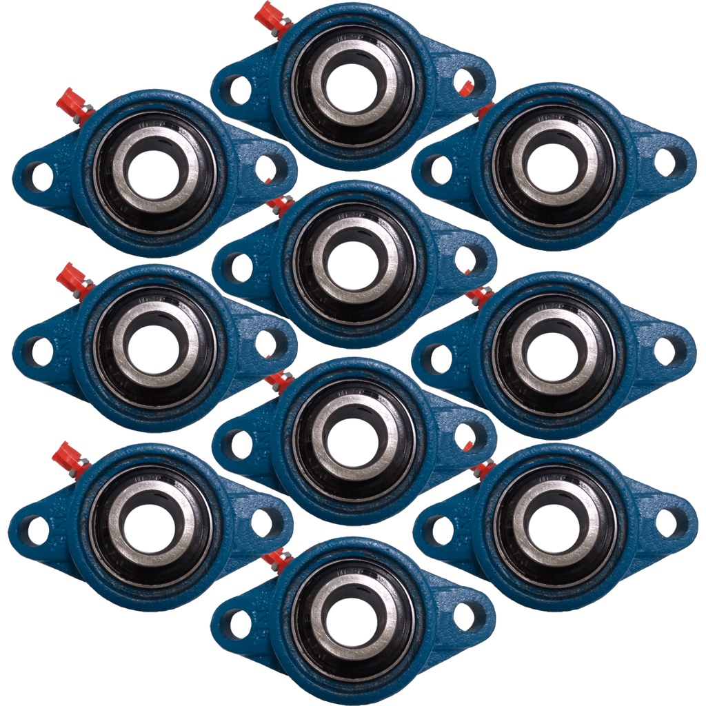 10 Kits UCFL 210 Mancal Flangeado com Rolamento UCFL 210 Para Eixo de 50mm
