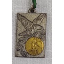 Medalha Antiga Basquete metade sec XX, esporte, fita trançada_m2