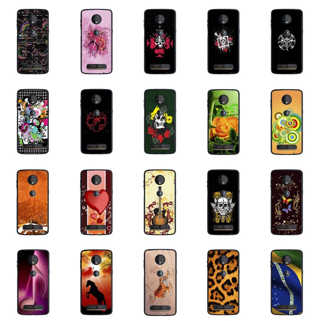 Capa Adesivo Skin006 a 628 Verso Para Motorola Moto Z3 Play