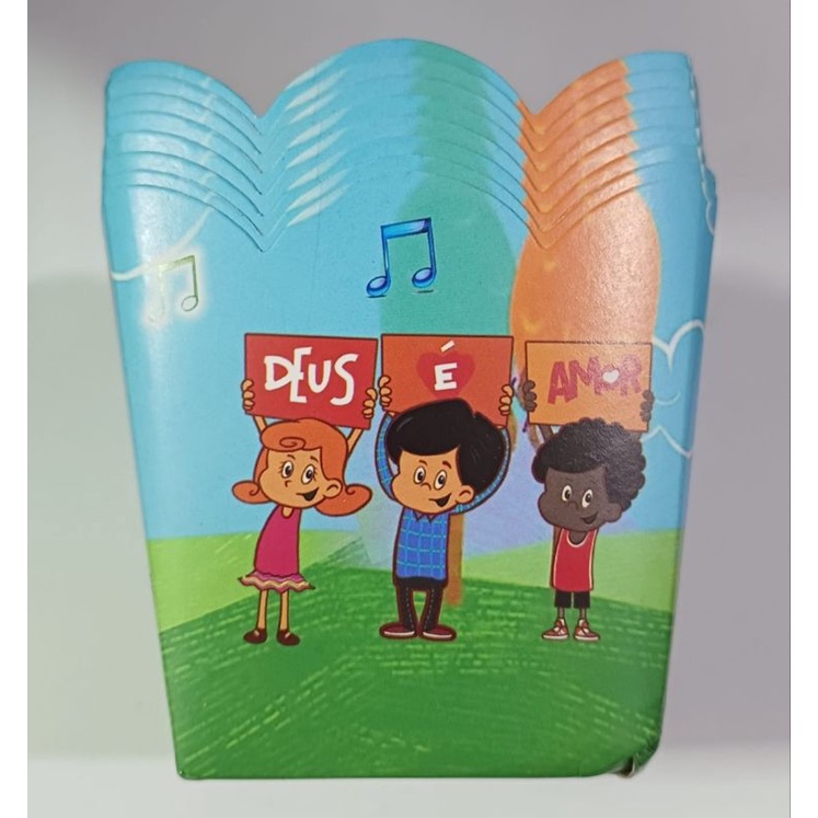 Cachepot Aniversário Festa Personalizado 3 Palavrinhas c/ 8 Unidades