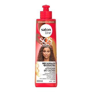 SOS Cachos Ativador de Cachos Queratina - Reparação Total 300ml