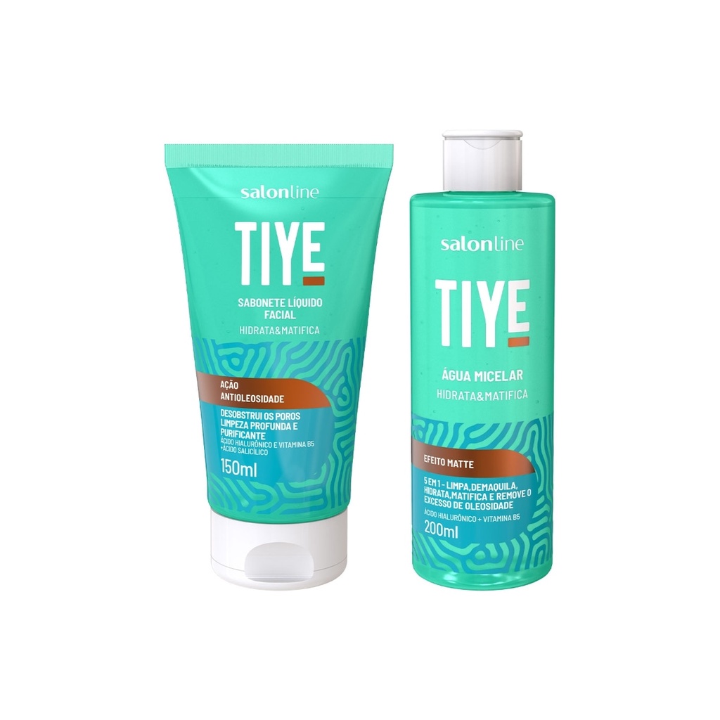 Kit Água Micelar + Sabonete Líquido Tiye Salon Line