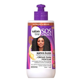 Creme para Pentear SOS Cachos Super Óleos Salon Line 300ml