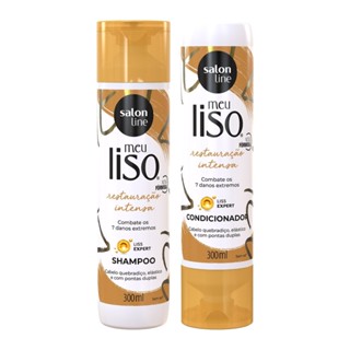 Shampoo e Condicionador Salon Line Meu Liso Restauração Intensa