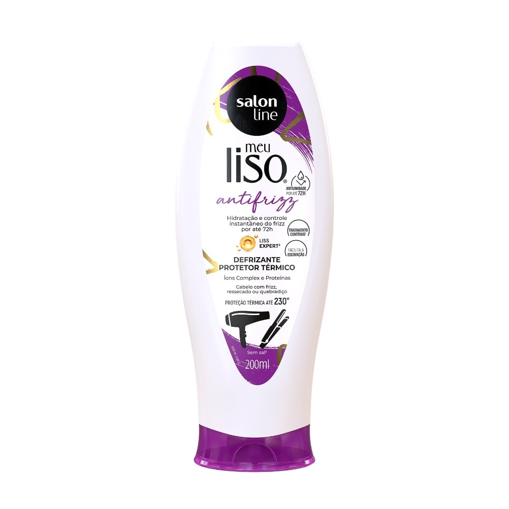 Creme Defrizante Protetor Térmico Meu Liso Antifrizz 200ml