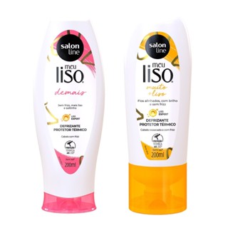 Kit Defrizantes Meu Liso Demais e Muito+Liso e 200ml Salon Line