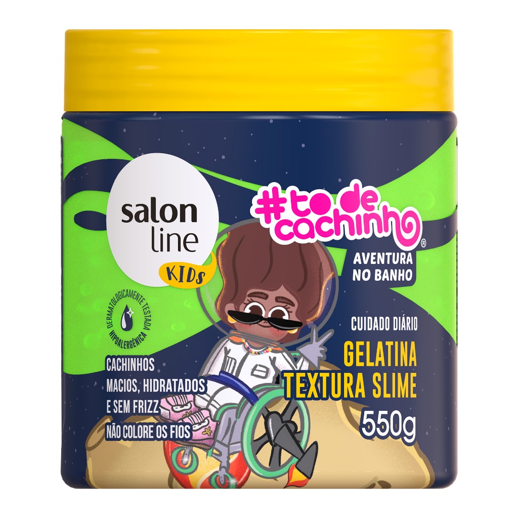 Gelatina #todecacho Kids Aventura no Banho Salon Line 550g
