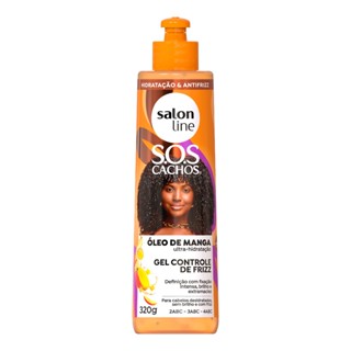 Gel Controle de Frizz SOS Cachos Óleo de Manga Salon Line 300ml