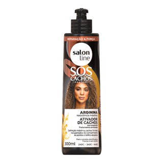 Ativador de Cachos SOS Cachos Arginina Reconstrução Salon Line 300ml