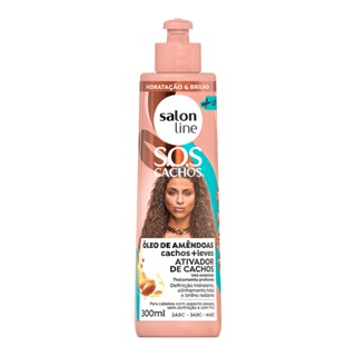 Ativador de Cachos SOS Cachos + Leves Óleo de Amêndoas Salon Line 300ml
