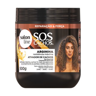 Ativador de Cachos SOS Cachos Arginina Reconstrução Salon Line 500g