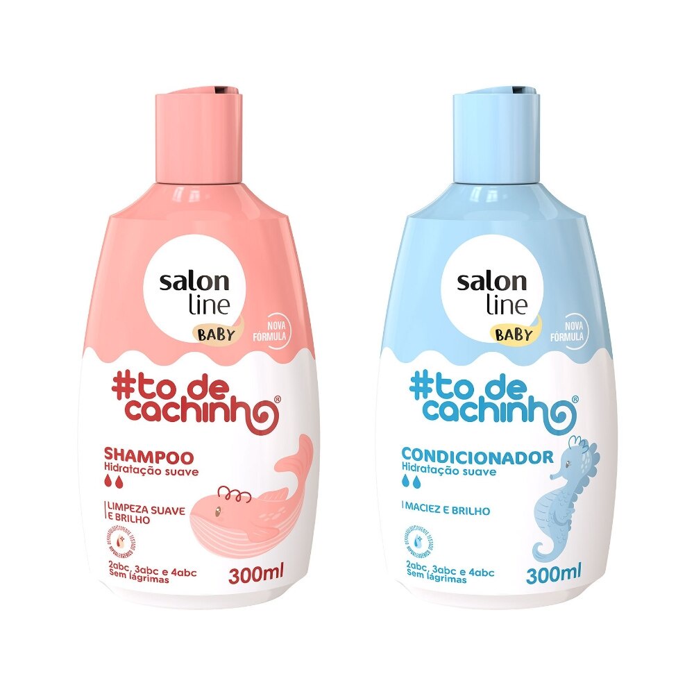 Kit Baby Shampoo e Condicionador #todecacho Salon Line