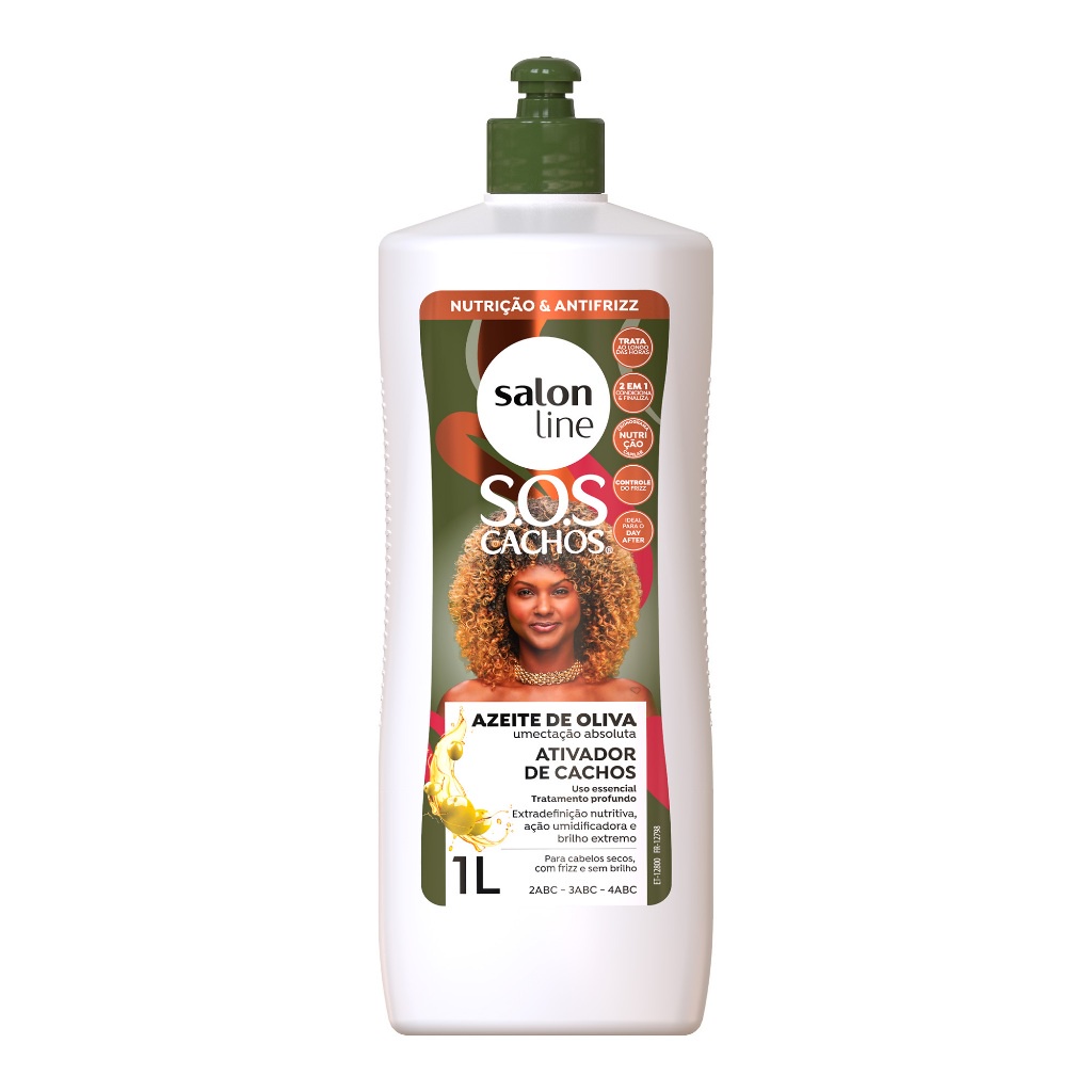 Ativador de Cachos SOS Cachos Azeite de Oliva Salon Line 1 Litro