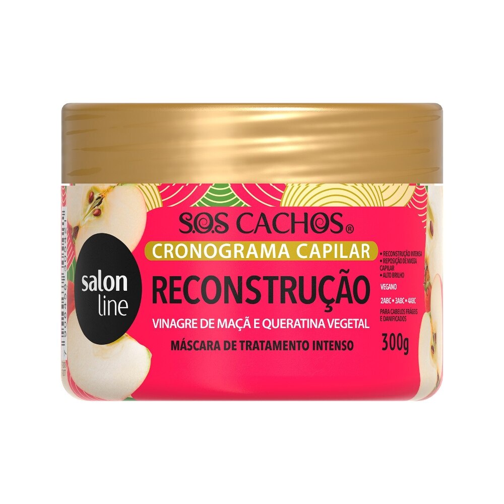 Máscara de Reconstrução Cronograma Capilar SOS Cachos Salon Line 300g