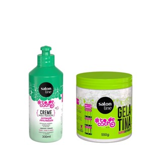 Kit Super Definição Creme para Pentear e Gelatina #todecacho Salon line