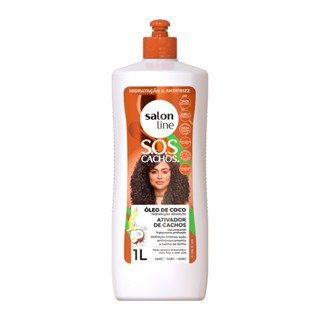 Ativador de Cachos SOS Cachos Coco Tratamento Profundo Salon Line 1L