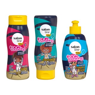 Kit #todecachinho Kids com Ativador de cachos 300ml Salon Line