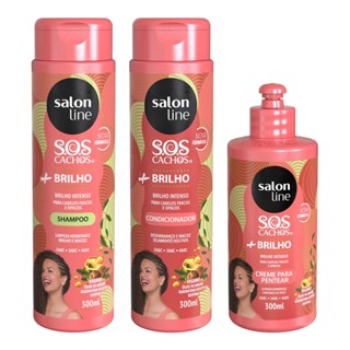 Kit Salon Line SOS Cachos + Brilho | Cabelos Brilhosos