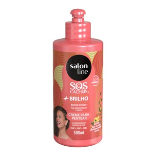 Creme de Pentear SOS Cachos + Brilho Salon Line 300ml