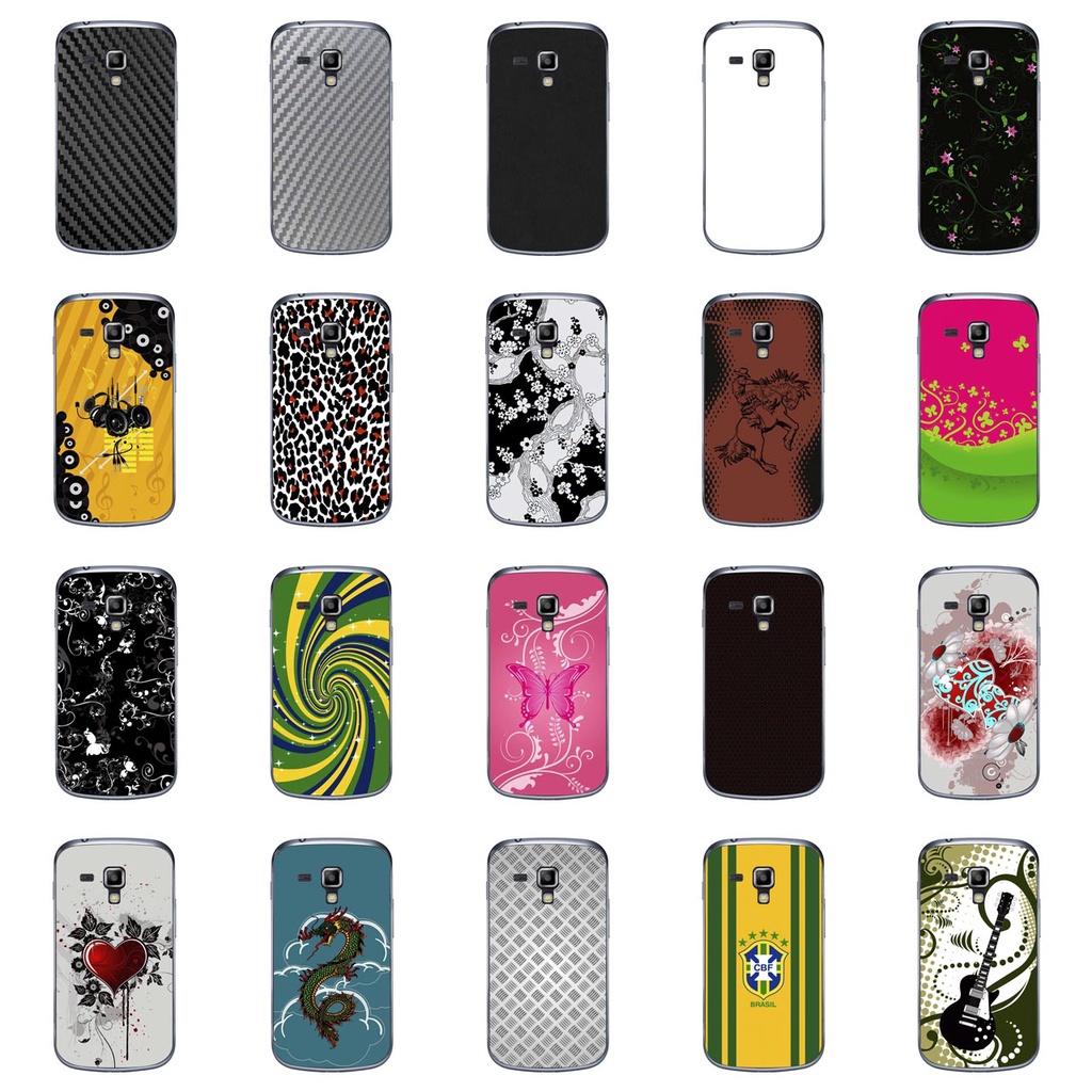 Capa Adesivo Skin349 a 368 Verso Para Galaxy S Duos 2 (gt-s7582)