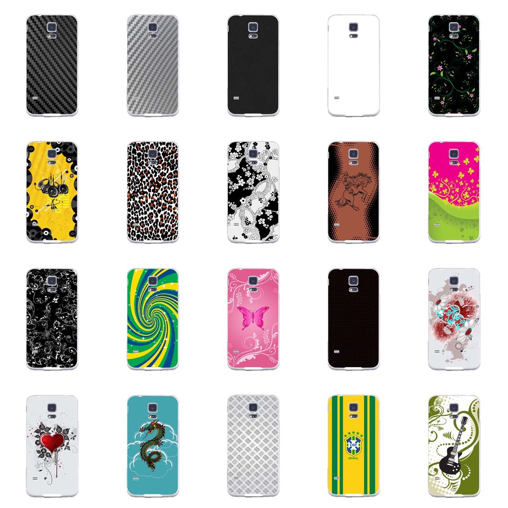 Capa Adesivo Skin349 a 368 Verso Para Galaxy S5 Duos Sm-g900