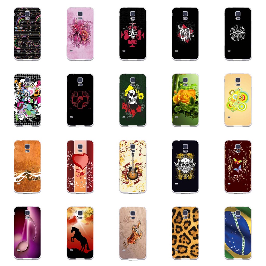 Capa Adesivo Skin006 a 628 Verso Para Galaxy S5 Duos Sm-g900