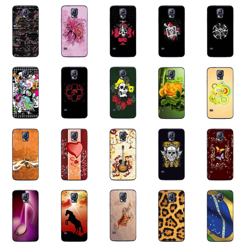 Capa Adesivo Skin006 a 628 Verso Para Galaxy S5 New Edition