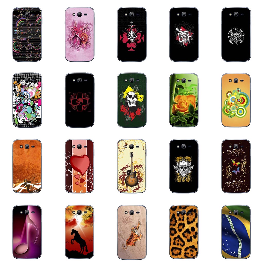 Capa Adesivo Skin006 a 628 Verso Para Galaxy Grand Duos Gt-i9082l