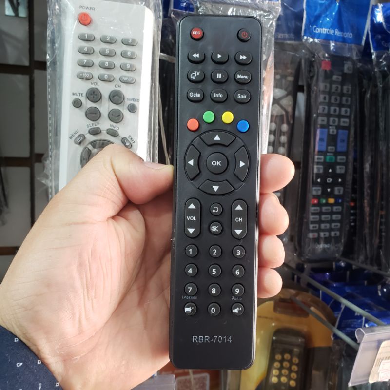 Controle Remoto Para Receptor OI TV HD ELSYS RBR-7014
