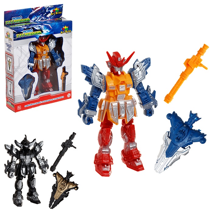 Robo Galaxia 19Cm C/Luz E 2 Ninja Espada Arma